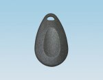  A drop shaped&nbsp;RFID key fob&nbsp;made of...