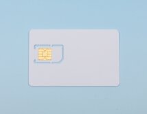 Chip card ZCM256MSC with SIM cut