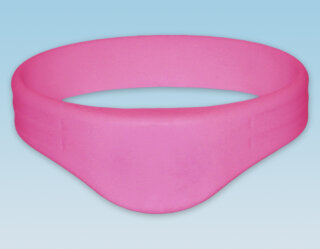 RFID wristband MIFARE® Classic 1K, silicone (180 mm, pink)