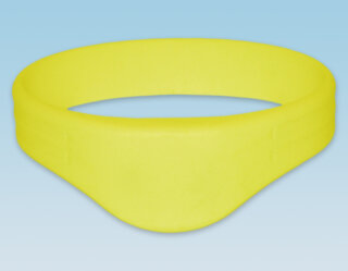 RFID wristband MIFARE® Classic 1K, silicone (195 mm, yellow)