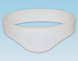 RFID wristband EM4102, silicone (180 mm, white)