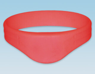 RFID wristband EM4102, silicone (180 mm, red)